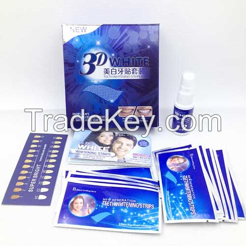 Deluxe 3D Ultra White Teeth Whitening Strips Kit 28pcs / 14 patchesl
