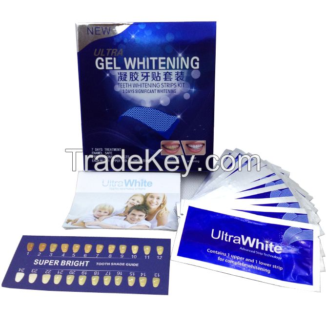 Deluxe G Ultra White Teeth Whitening Strips Kit 28pcs / 14 patches
