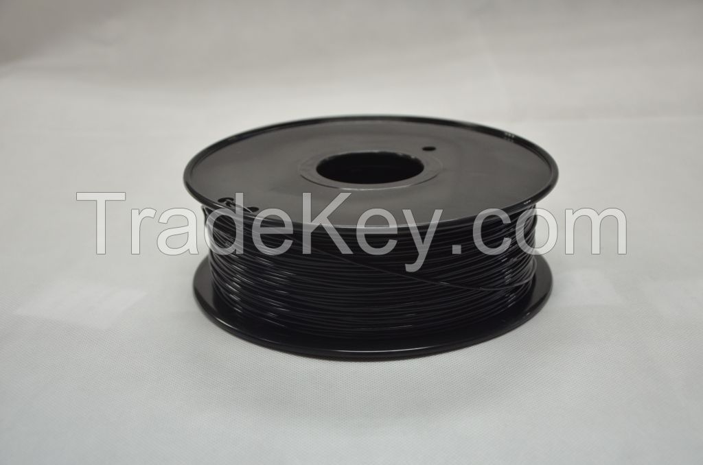 1.75mm 3mm Black 3D Printer ABS  Filament Rubber Comsumables Material