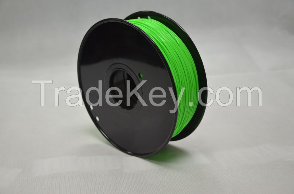 3D Printer Filament PLA 1.75/3.0mm Green Rubber Plastic Consumables Material