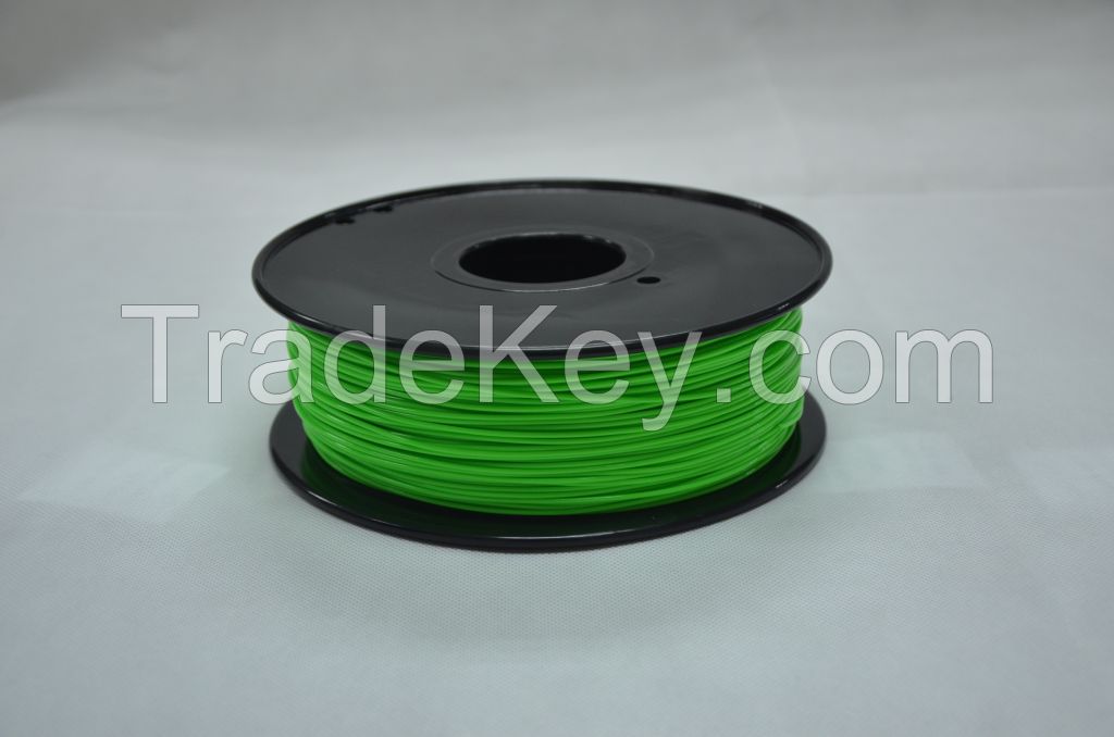 3D Printer Filament PLA 1.75/3.0mm Green Rubber Plastic Consumables Material
