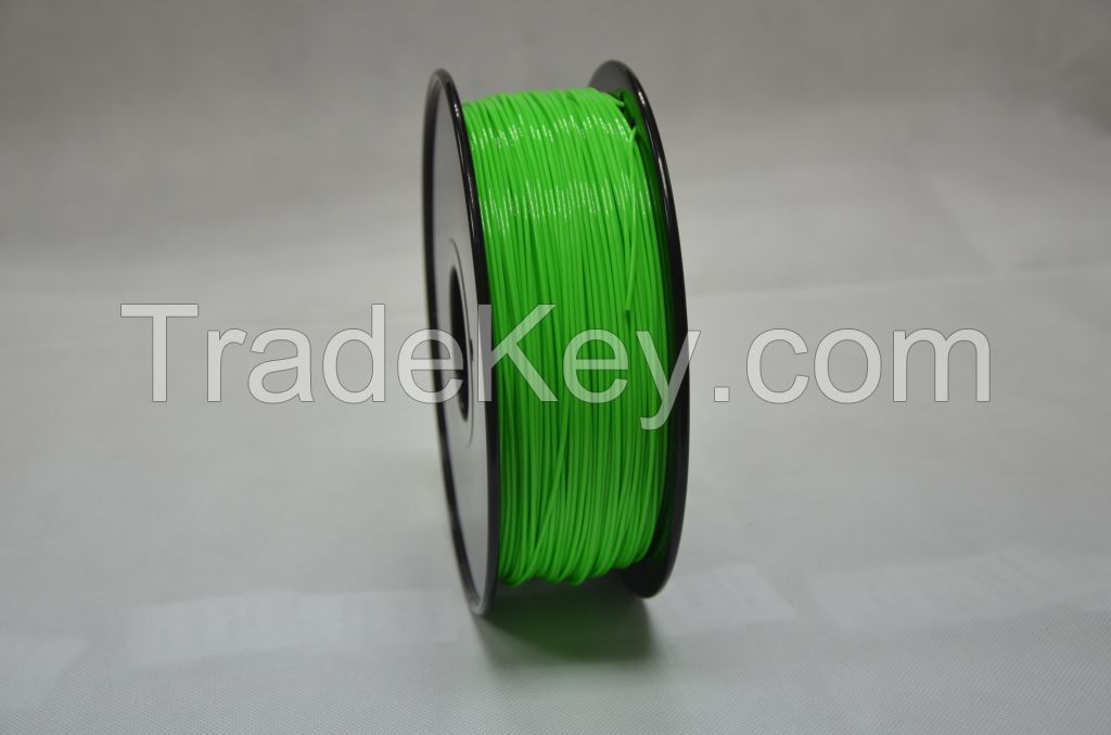 3D Printer Filament PLA 1.75/3.0mm Green Rubber Plastic Consumables Material