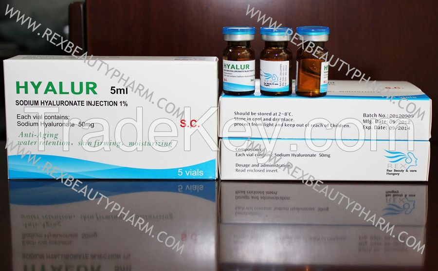 Sodium hyaluronate injection for skin care