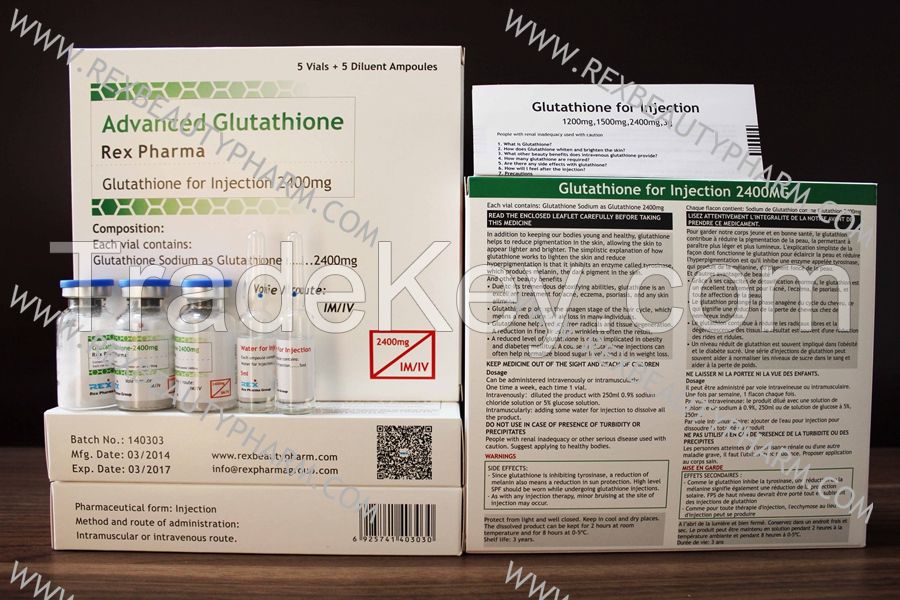 Advanced Glutathione For Injection 2400mg