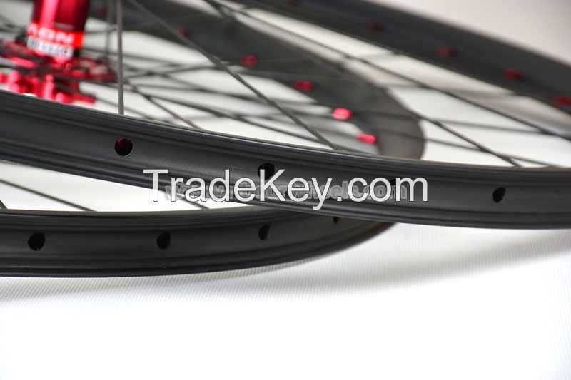 29er 27mm wide MTB carbon wheelset XC race AM enduro Clincher Wheelset