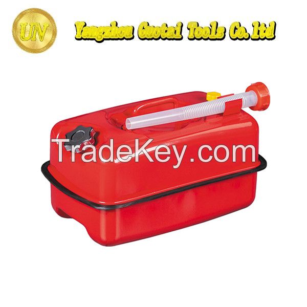 10L Horizontal metal jerrycan with spout 