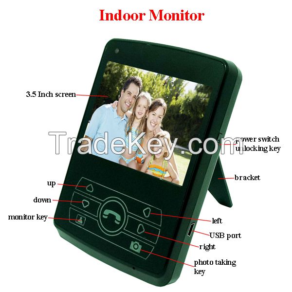 2.4GHz Wireless Digital Video Door Phone Intercom with Remote Door Release