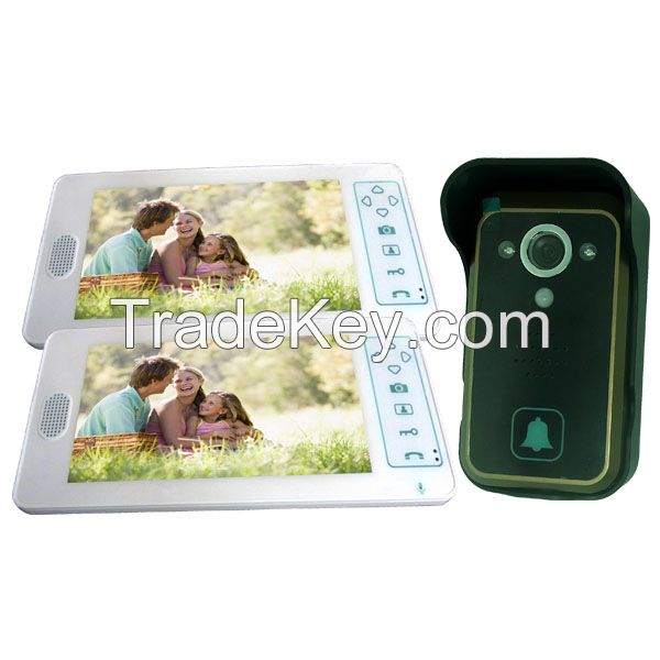 2.4G Home Security 2 Monitors 1 Camera Wireless Video Doorbell