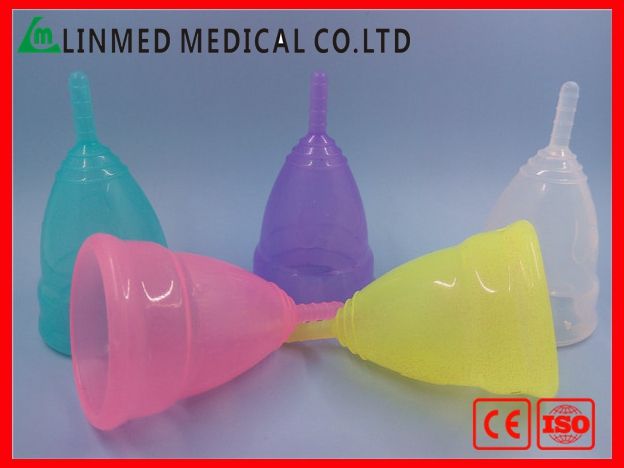 Reusable Colored Menstrual cup for women