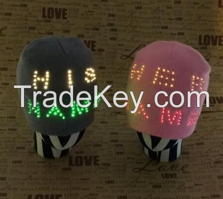 light up beanie with LEDs