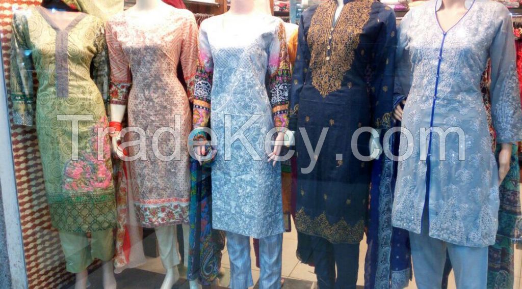 ladies stitched dresses online