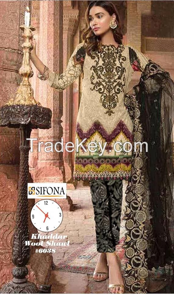 Khaddar stitched unstitched 3pc suits at wholesale price by Sofarahino