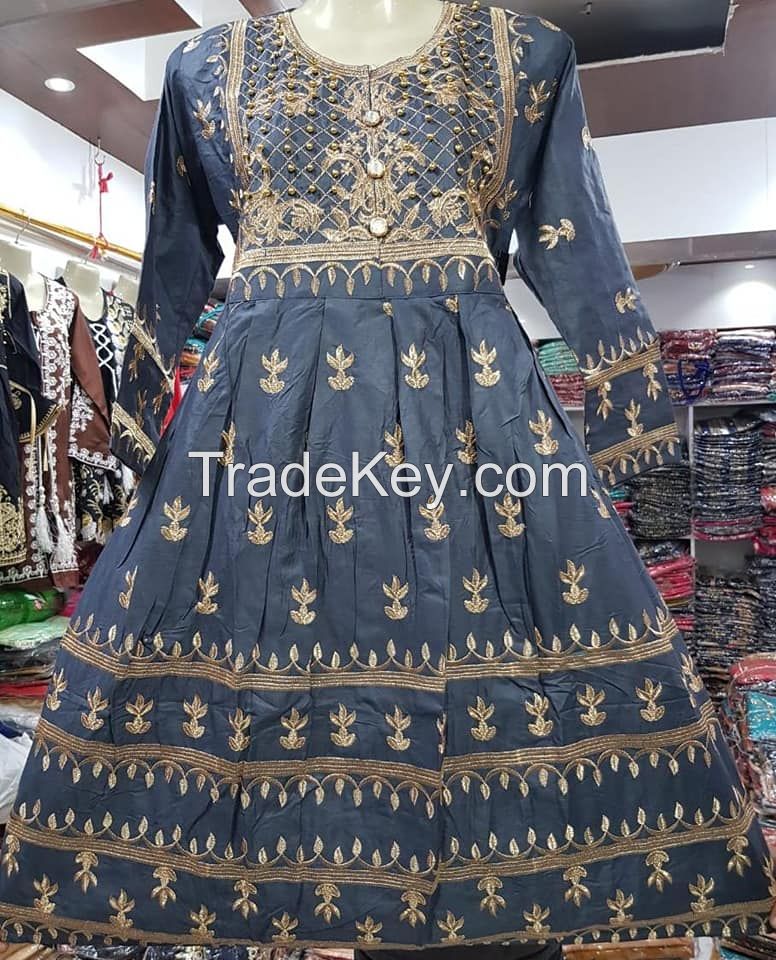 Beautiful stylish ladies embroidered stitched kurtis by Sofarahino