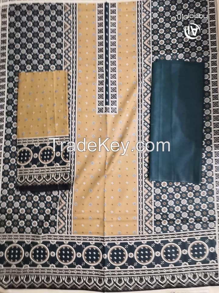 Al karam printed kasturi 3pc stitched unstitched suits by Sofarahino