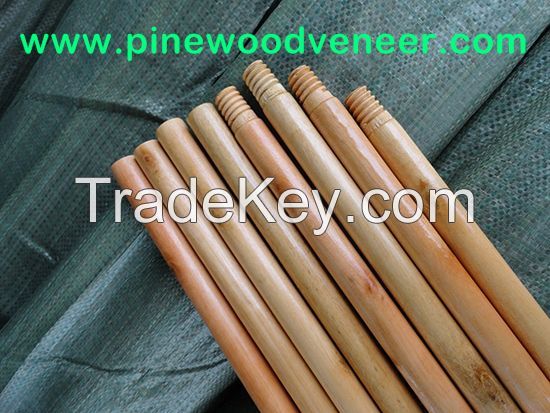PVC wooden broom handle -pinewoodveneer com