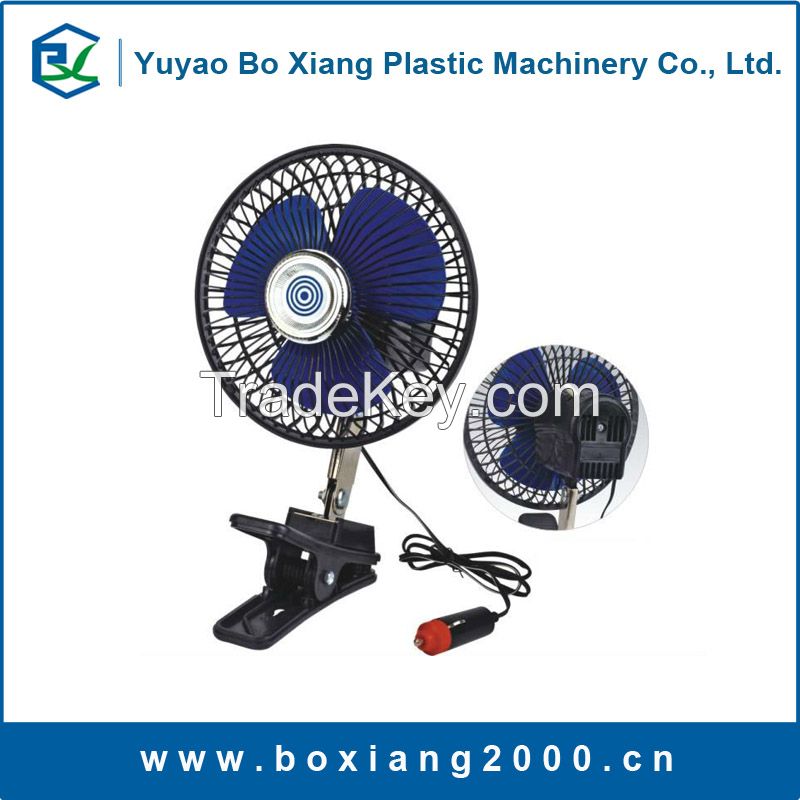 6 inch Oscillating car fan with clip in plastic and metal