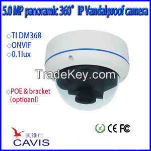 3.0 or 5.0 Megapixel IP 360 Degree Panoramic Camera 