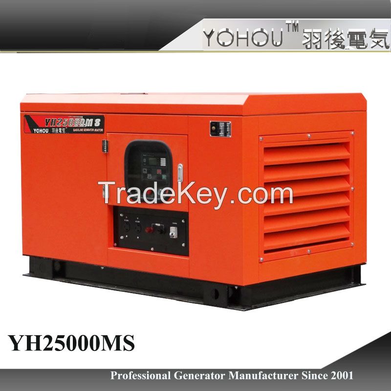 15kw/20kw/25kw/30kw single/3 phase Silent Gasoline Generator