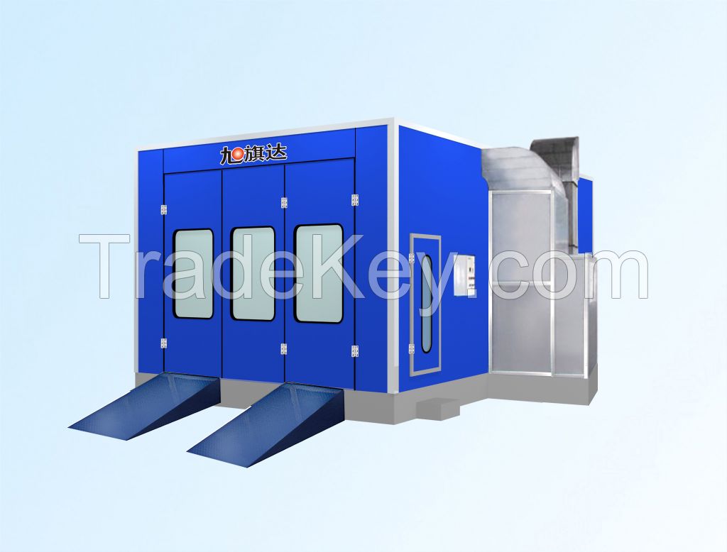 Electrical heating spray booth