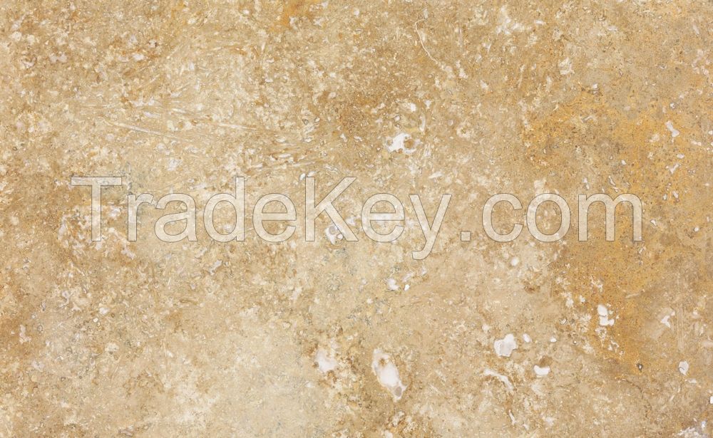 golden walnut travertine