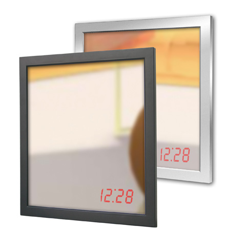 Sensor mirror wall & table clock