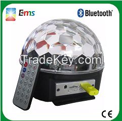 China manufacture led crystal magic ball light MP3 player disco magic light with bluetooth