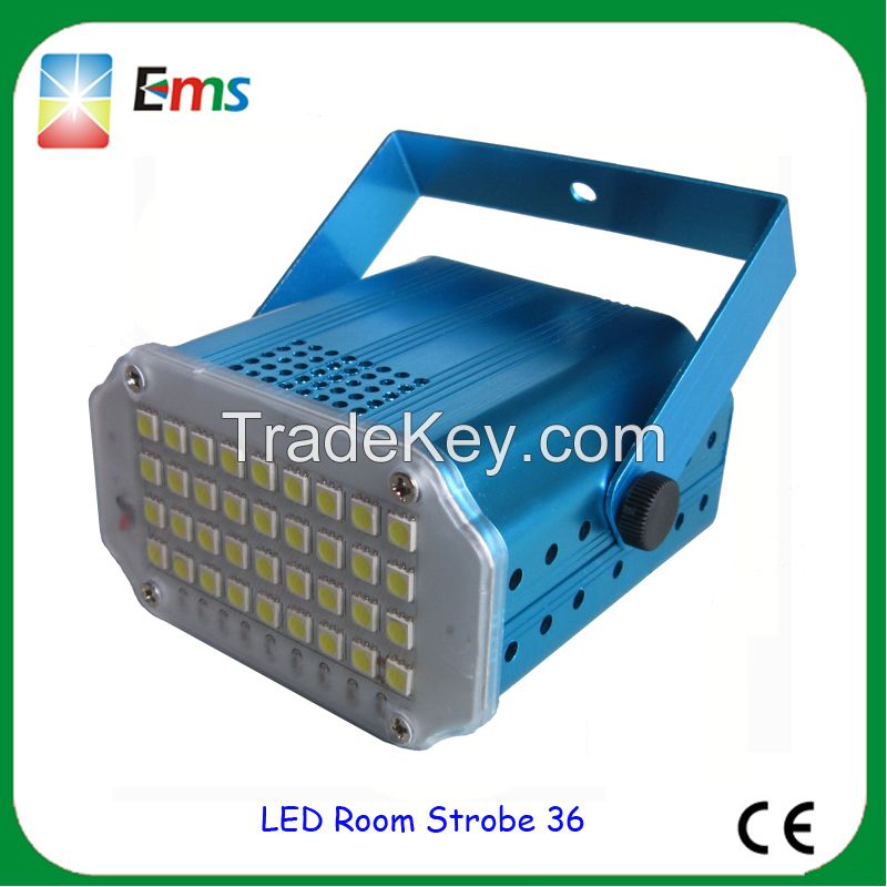 New product Mini Led Strobe Light 36Pcs LED SMD 5050 Strobe Stage Light with Sound Auto Control Mode
