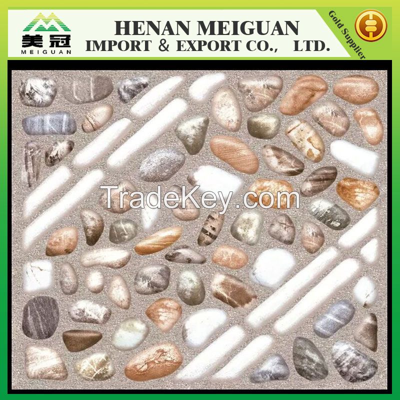 Decorative home design pebble floor tile 300*300