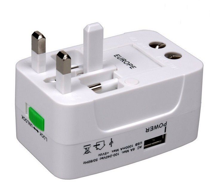 All In One Electric Plug Power Socket Adapter International Travel adapter Universal Travel Power Charger Converter EU UK US AU