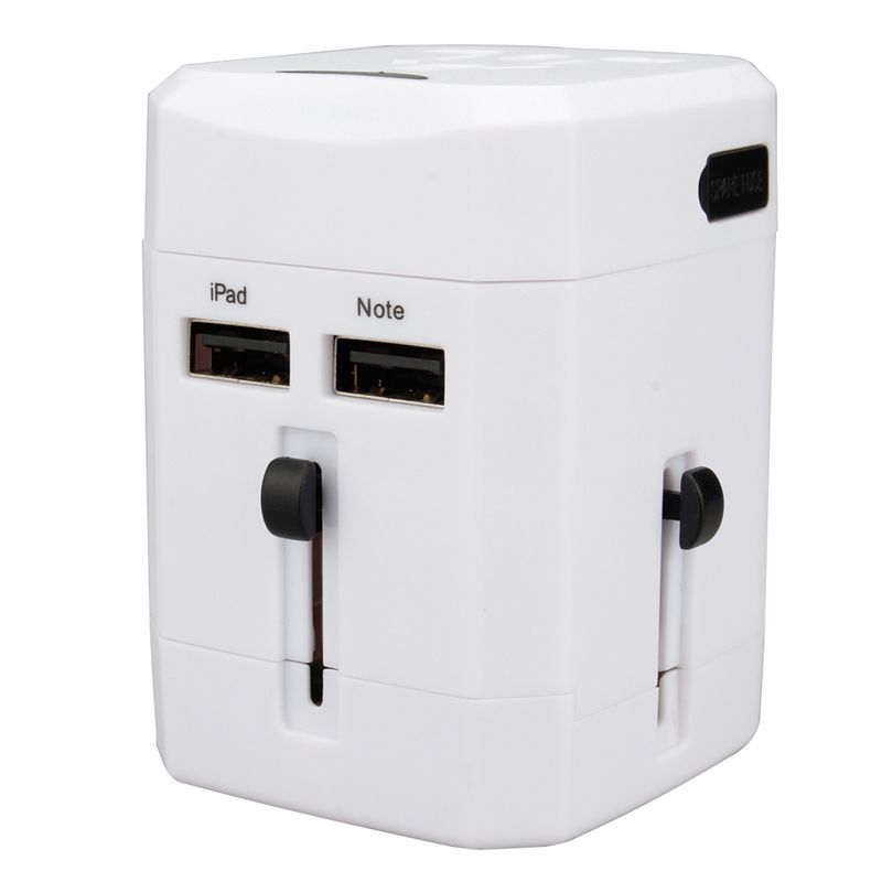 2.5A Dual USB model Outlet Travel Charger Adapter Plug Socket with USB for US UK EU AU