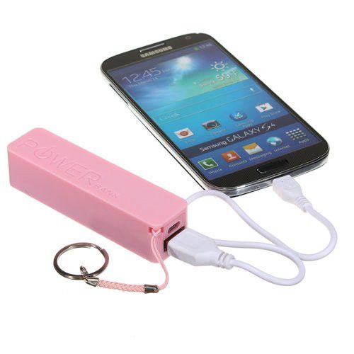 Perfume External Battery Charger Portable Power Bank with USB Cable For Phone 2600mAh