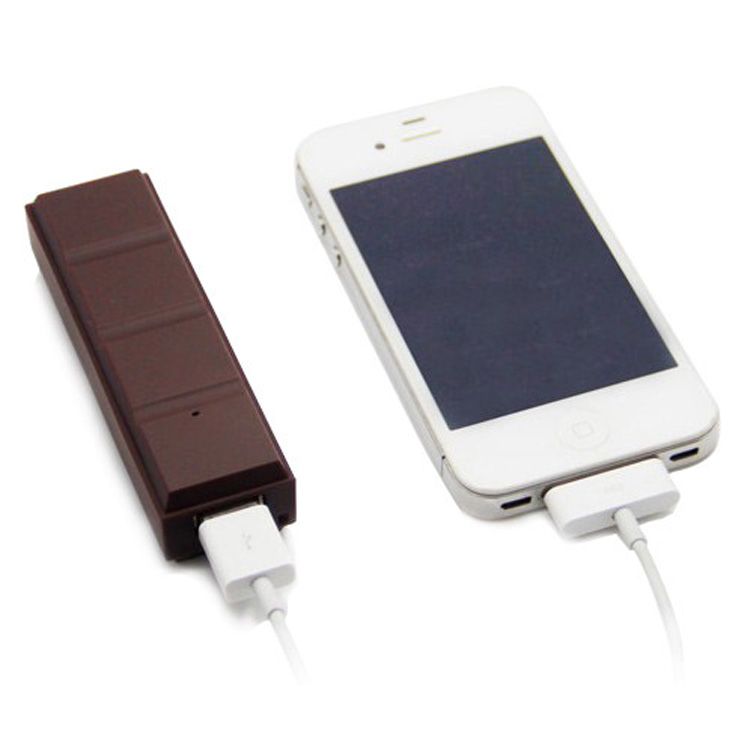 2600mAH Chocolate Shape Portable Charger External Battery Power Bank for Smart Phone