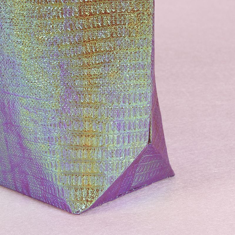 Shiny Non Woven Fabric Laser Mtallic Tote Bag