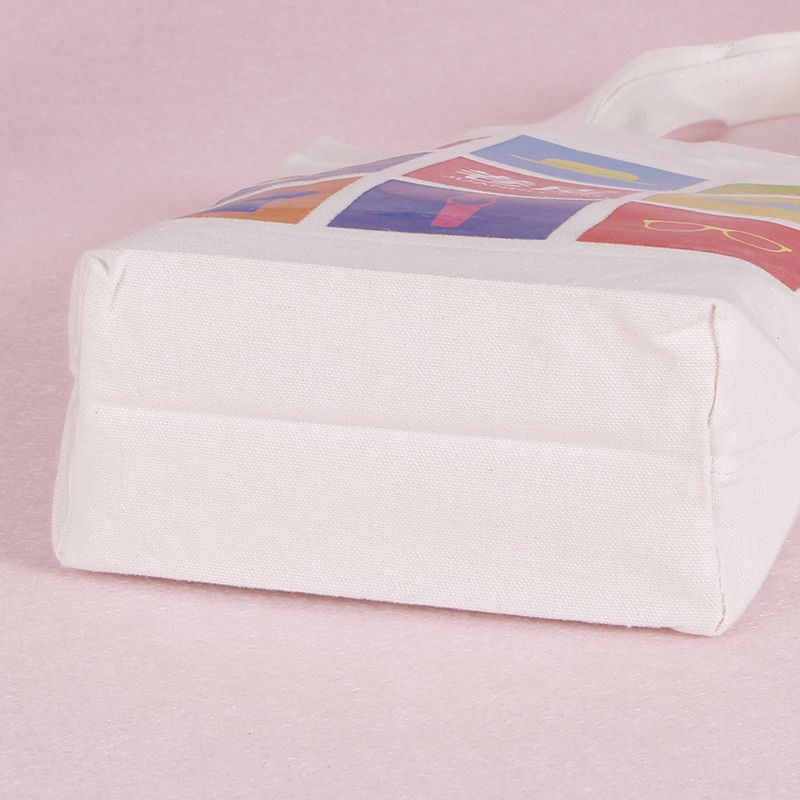 Logo Print Recycle Durable Fabric Organic Calico White Custom Cotton Canvas Shopping Bag