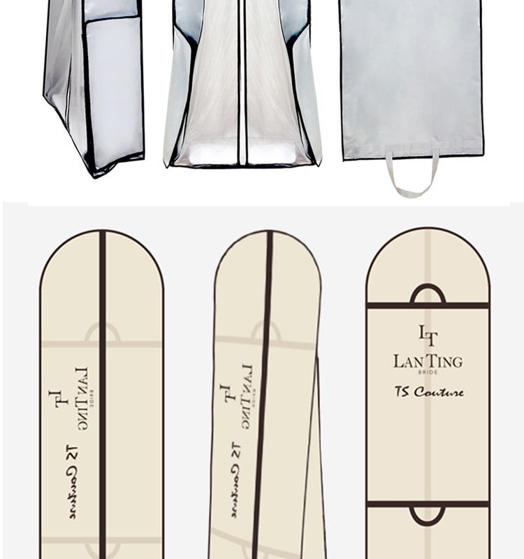 Non woven Breathable Wedding Dress Cover Garment Bag