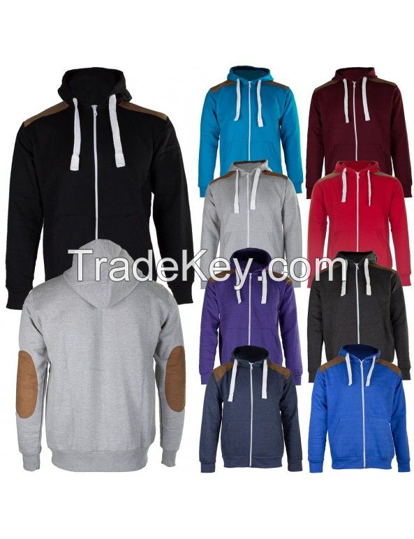 Mens Patched Hoody