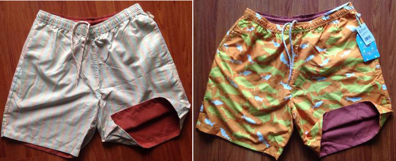 Islandia brand stocklot available, 32, 400pcs Men's reversible beach short TC2-383