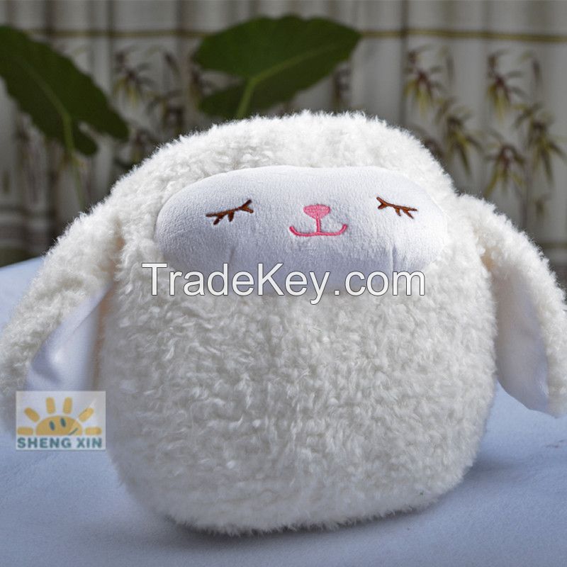 sheep hand warm pillow holder cushion