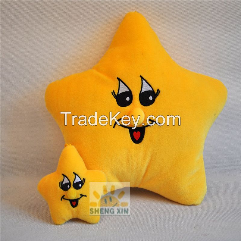 Star Stuffed Soft Embroidery Cushion,home floor house decorations