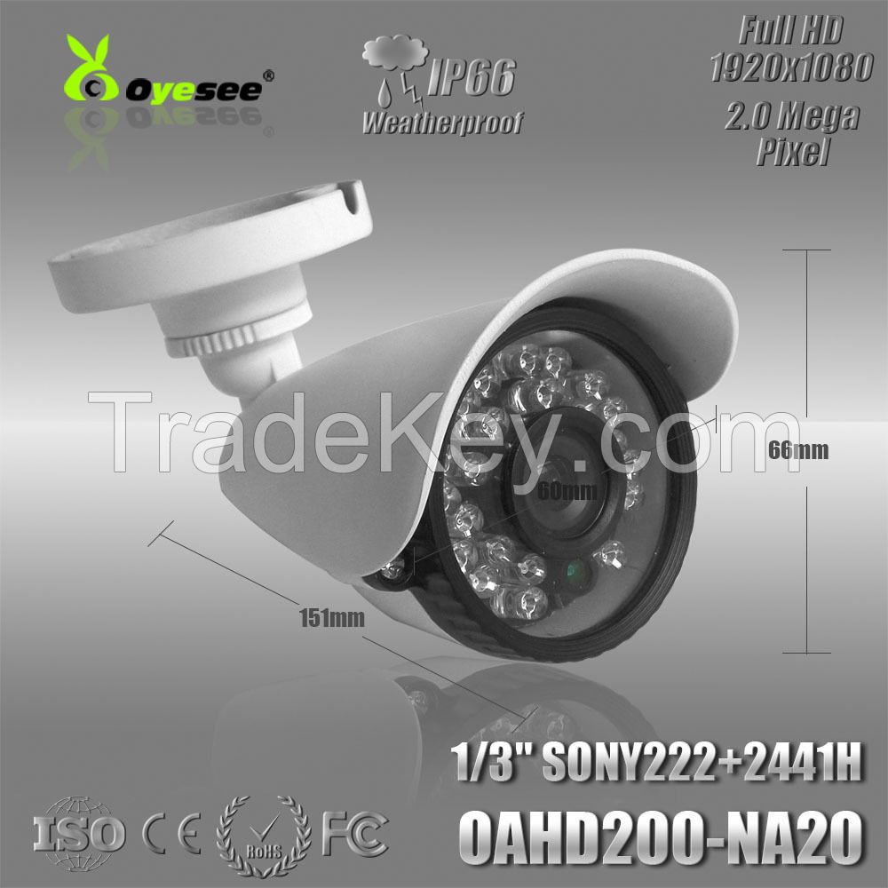 CMOS 1/3 sensor 1080P 2.0Megapixel full HD AHD cctv camera outdoor camera HD-cameras