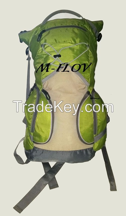 45l Green Nylon Waterproof Hiking Backpack For Camping (mf-hb 002)