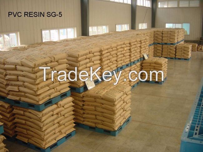 SG3/SG5/SG6/SG7/SG8 PVC Resin with K Value K67/K65/K68