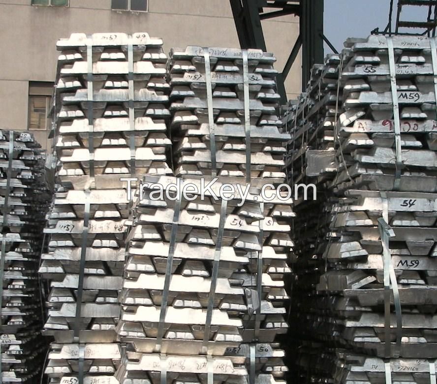 Best price aluminum ingot 99.7% and low price hot sale 