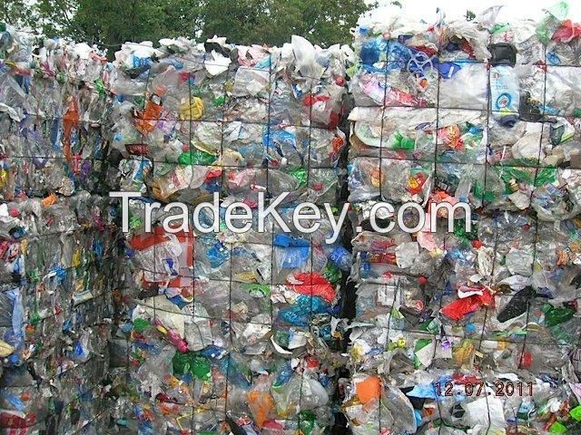 Plastic Scrap Bottles and PET Flakes