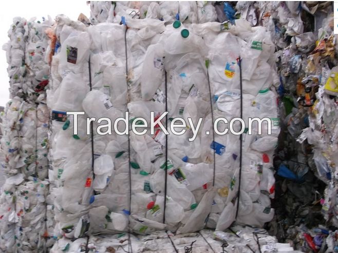 HDPE scrap bales, Bottles scrap in bales post consumer, PP, PET, PLASTIC BULK BUY