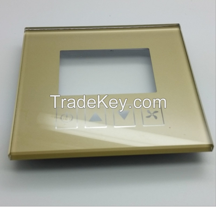 Tempered glass|touch switch panel glass|transparent glass