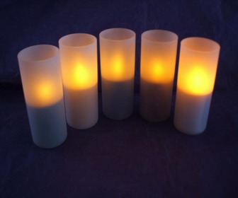 LED rechargeable flickering  candle