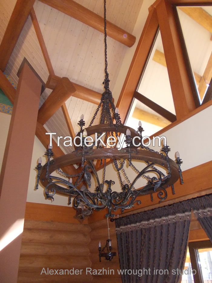 Wrought Iron Chandelier