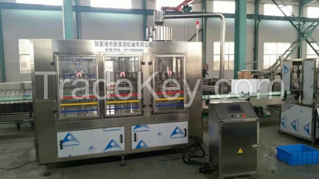 water filling rinsing capping 3-in-1 machine