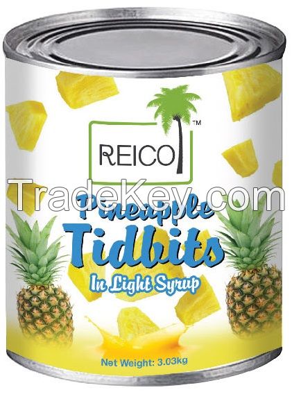 Reico Pineapple Tidbits in Light Syrup